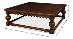 Durand Brown Coffee Table - Ornate Home