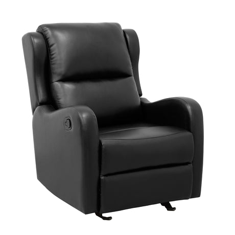 Durant Black Glider Reclining Chair - Ornate Home
