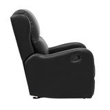 Durant Black Glider Reclining Chair - Ornate Home