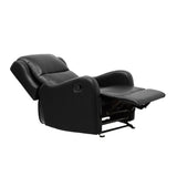 Durant Black Glider Reclining Chair - Ornate Home