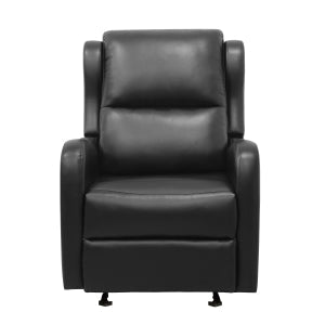 Durant Black Glider Reclining Chair - Ornate Home