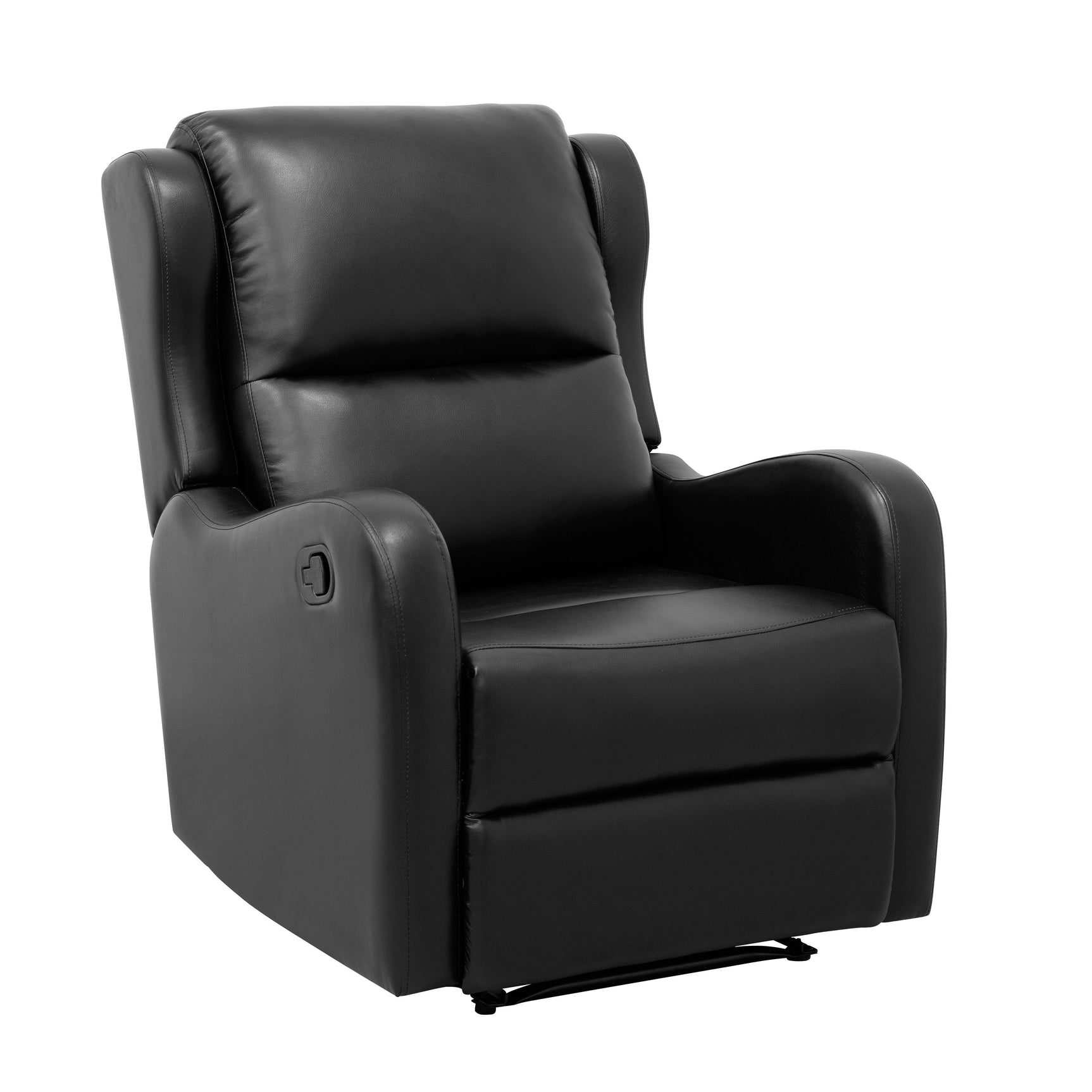 Durant Black Reclining Chair - Ornate Home