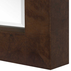 Durant Brown/Woodtone Tall Wood Mirror - Ornate Home