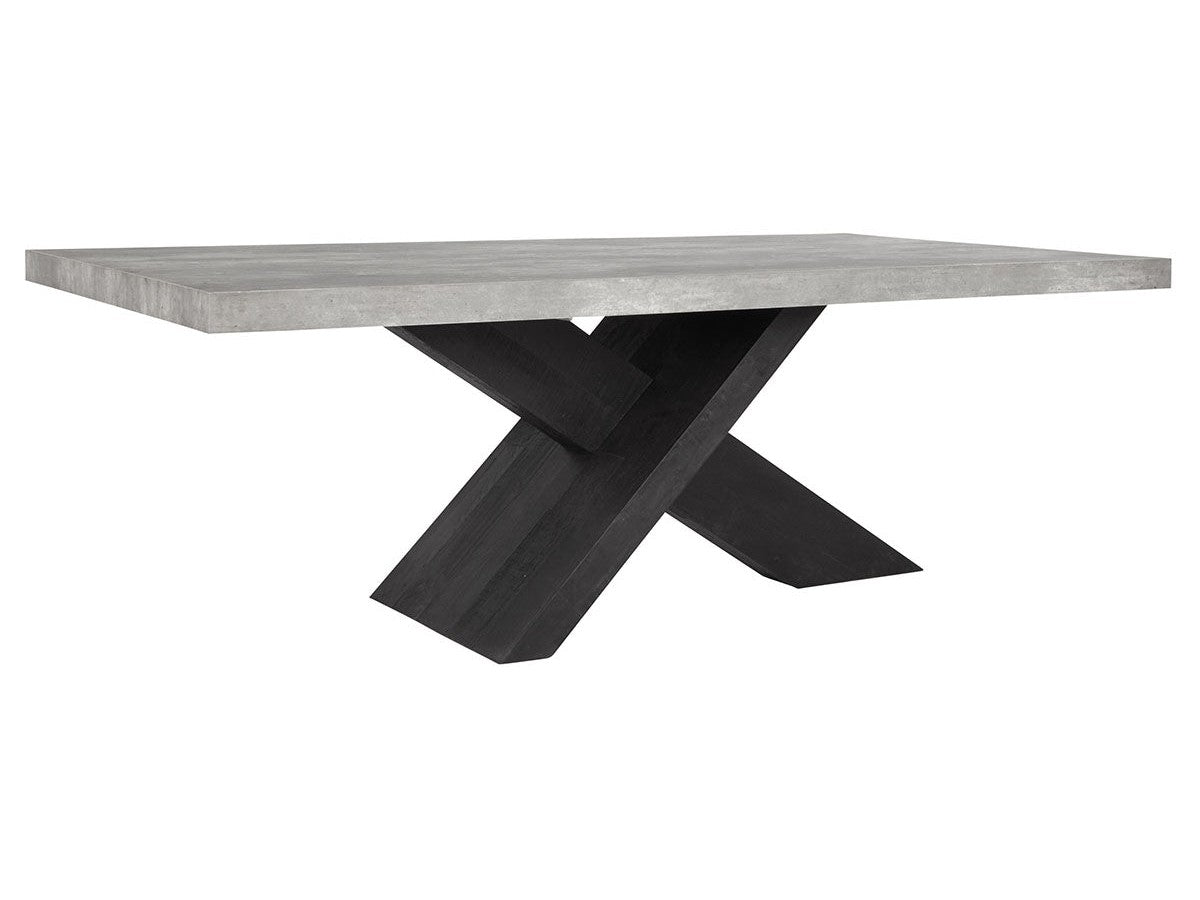 Durant Carbon Black/Gray Dining Table - Ornate Home