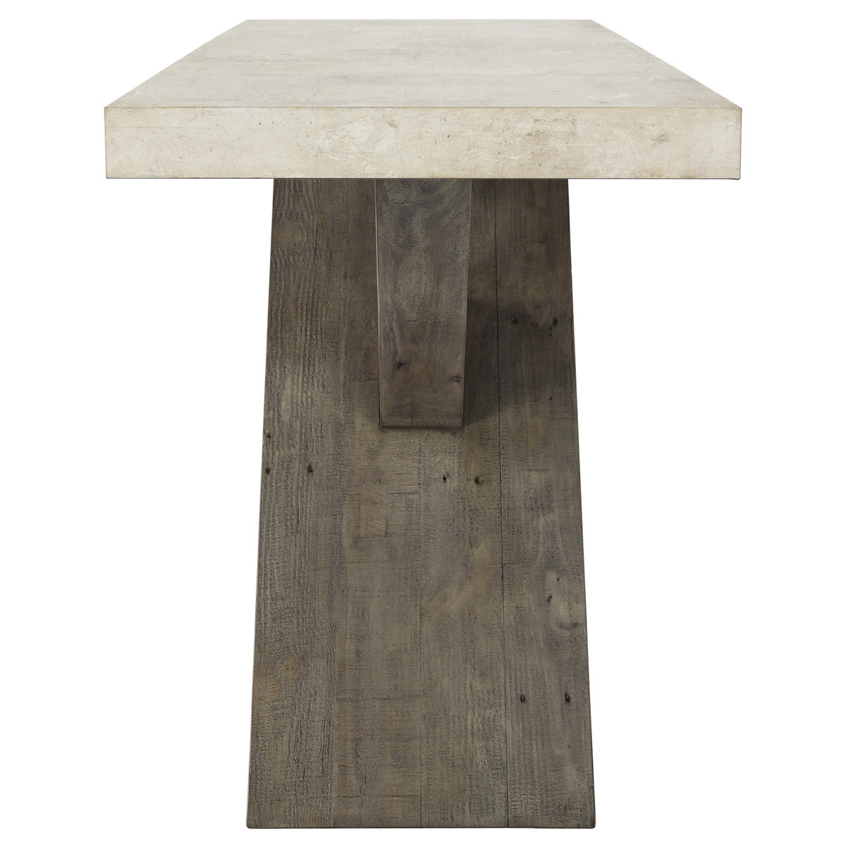 Durant Distressed Gray Console Table - Ornate Home