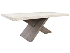 Durant Distressed Gray/Weathered Chalk Dining Table - Ornate Home
