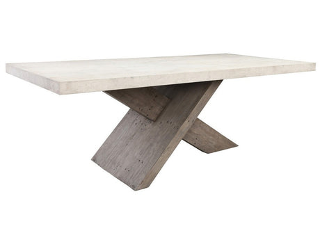 Durant Distressed Gray/Weathered Chalk Dining Table - Ornate Home