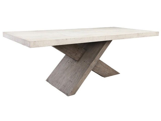 Durant Distressed Gray/Weathered Chalk Dining Table - Ornate Home