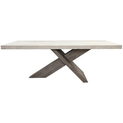 Durant Distressed Gray/Weathered Chalk Dining Table - Ornate Home
