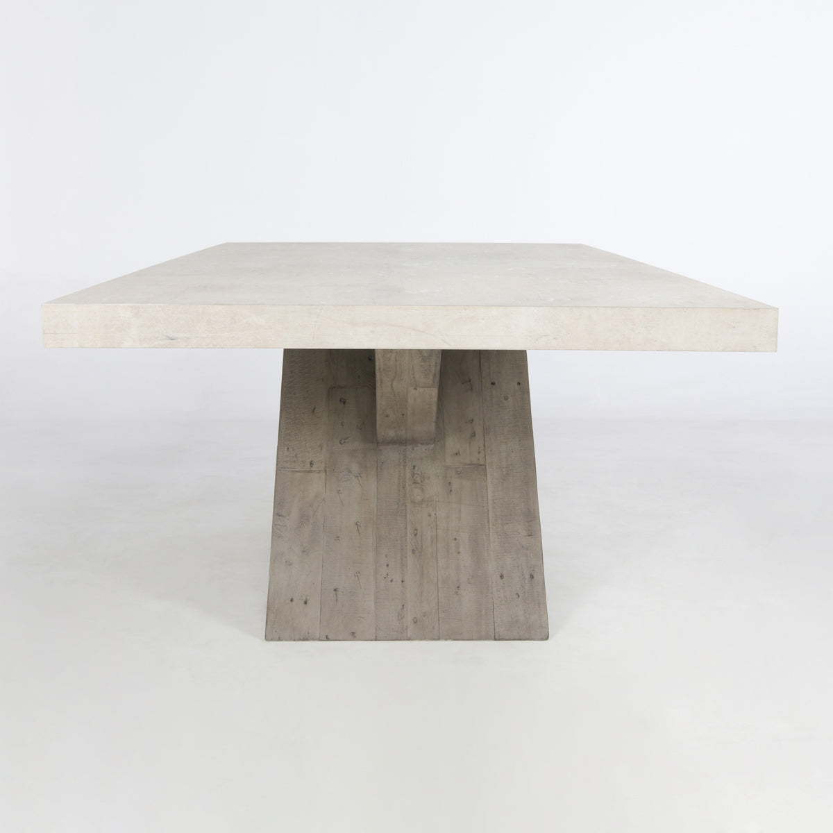 Durant Distressed Gray/Weathered Chalk Dining Table - Ornate Home