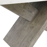 Durant Distressed Gray/Weathered Chalk Dining Table - Ornate Home