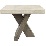 Durant Distressed Gray/Weathered Chalk End Table - Ornate Home