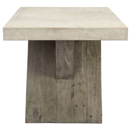 Durant Distressed Gray/Weathered Chalk End Table - Ornate Home