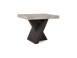 Durant Gray/Black End Table - Ornate Home