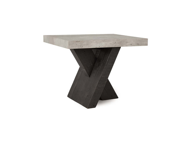 Durant Gray/Black End Table - Ornate Home