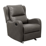 Durant Gray Glider Reclining Chair - Ornate Home
