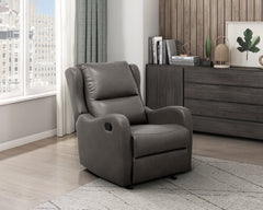 Durant Gray Glider Reclining Chair - Ornate Home