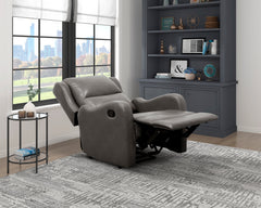 Durant Gray Reclining Chair - Ornate Home