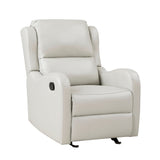 Durant Taupe Glider Reclining Chair - Ornate Home