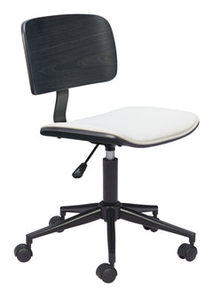 Duravel White & Black Office Chair - Ornate Home