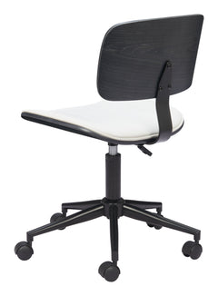 Duravel White & Black Office Chair - Ornate Home