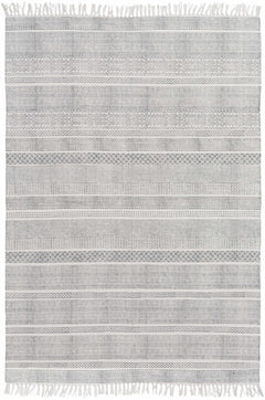 Durbin Off-White Cotton Flatweave Carpet - Clearance - Ornate Home
