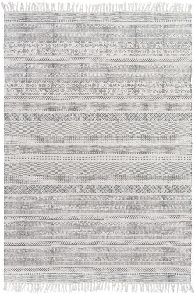 Durbin Off-White Cotton Flatweave Carpet - Clearance - Ornate Home