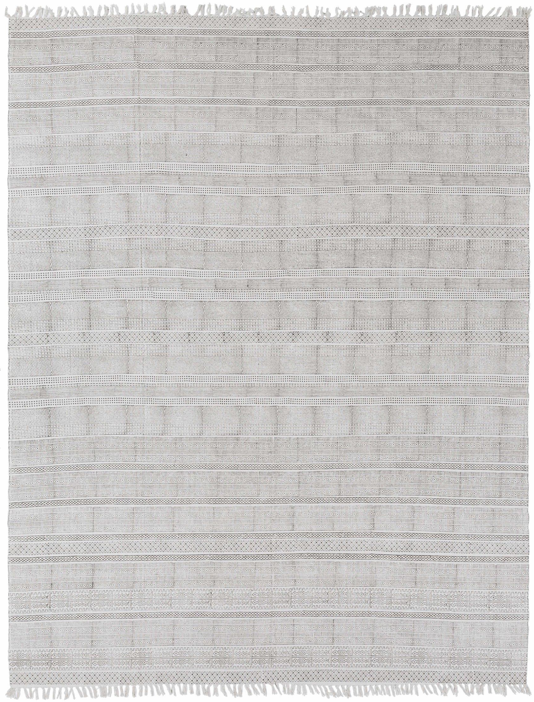 Durbin Off-White Cotton Flatweave Carpet - Clearance - Ornate Home