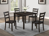 Durham Dark Brown 5-Piece Dining Set - Ornate Home