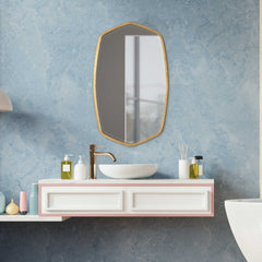 Duronia Antiqued Gold Mirror - Ornate Home