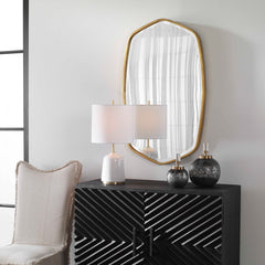 Duronia Antiqued Gold Mirror - Ornate Home