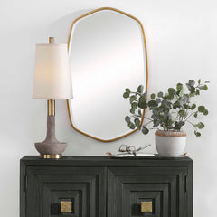 Duronia Antiqued Gold Mirror - Ornate Home