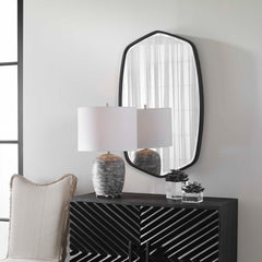 Duronia Black Iron Mirror - Ornate Home