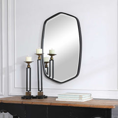 Duronia Black Iron Mirror - Ornate Home