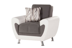 Duru Dark Gray Living Room Set - Ornate Home