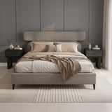 Dusa Olive Brown King Bed