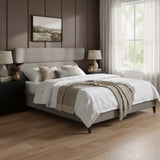 Dusa Olive Brown King Bed
