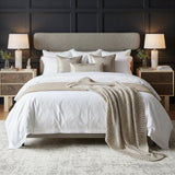 Dusa Olive Brown Queen Bed