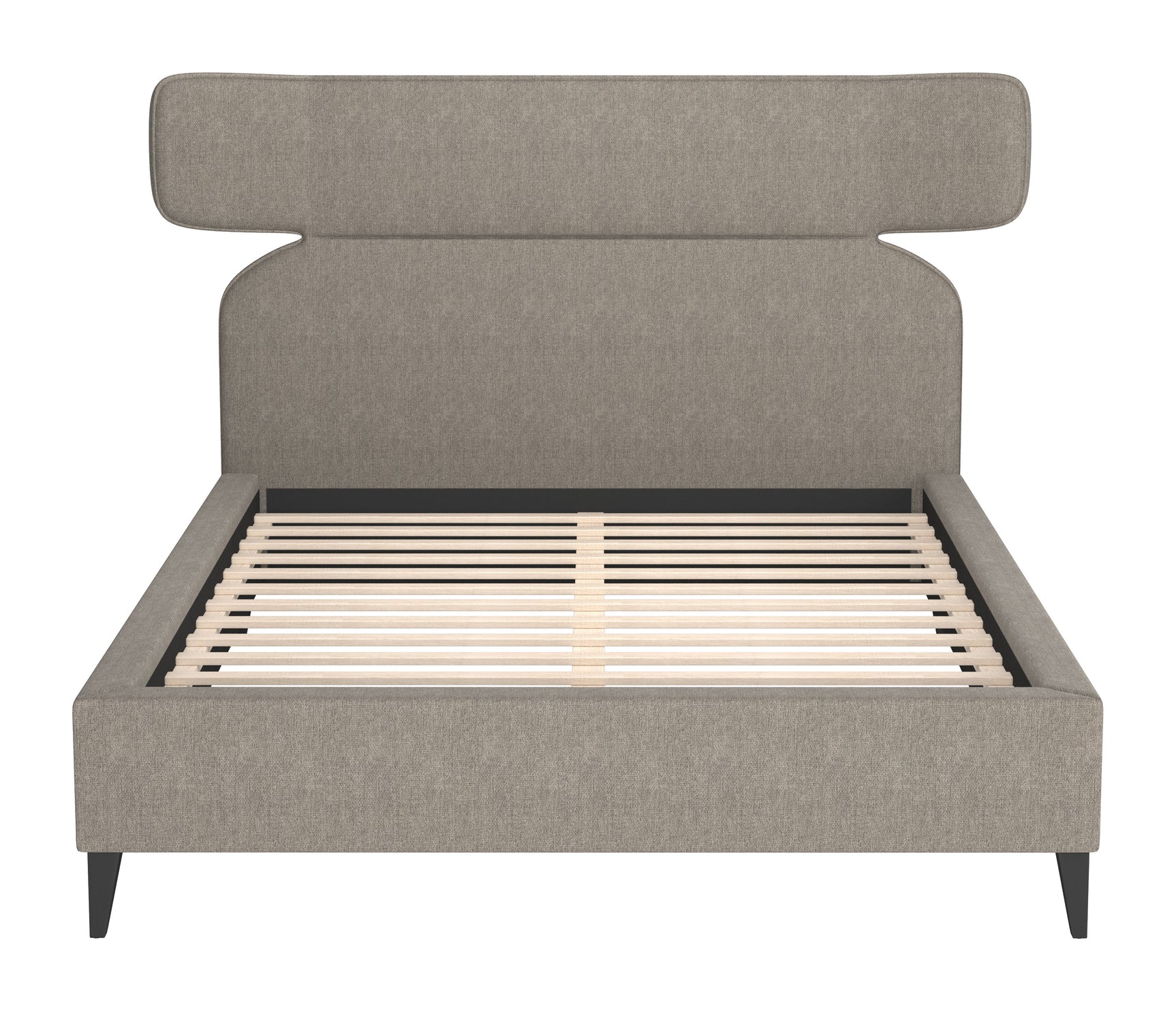 Dusa Olive Brown Queen Bed