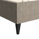 Dusa Olive Brown Queen Bed