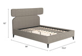 Dusa Olive Brown Queen Bed