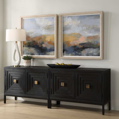 Dusk Multicolor Framed Prints (Set of 2) - Ornate Home