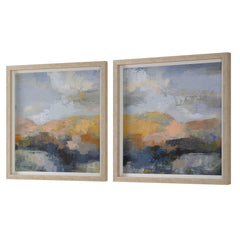 Dusk Multicolor Framed Prints (Set of 2) - Ornate Home