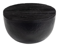 Duskan Black Storage Coffee Table - Ornate Home