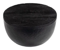 Duskan Black Storage Coffee Table - Ornate Home