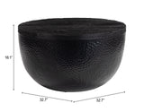 Duskan Black Storage Coffee Table - Ornate Home