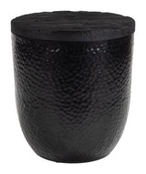 Duskan Black Storage Side Table - Ornate Home