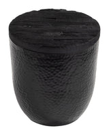 Duskan Black Storage Side Table - Ornate Home