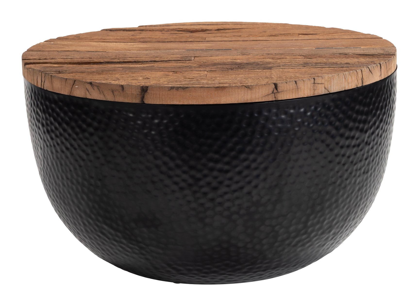 Duskan Natural & Black Storage Coffee Table - Ornate Home
