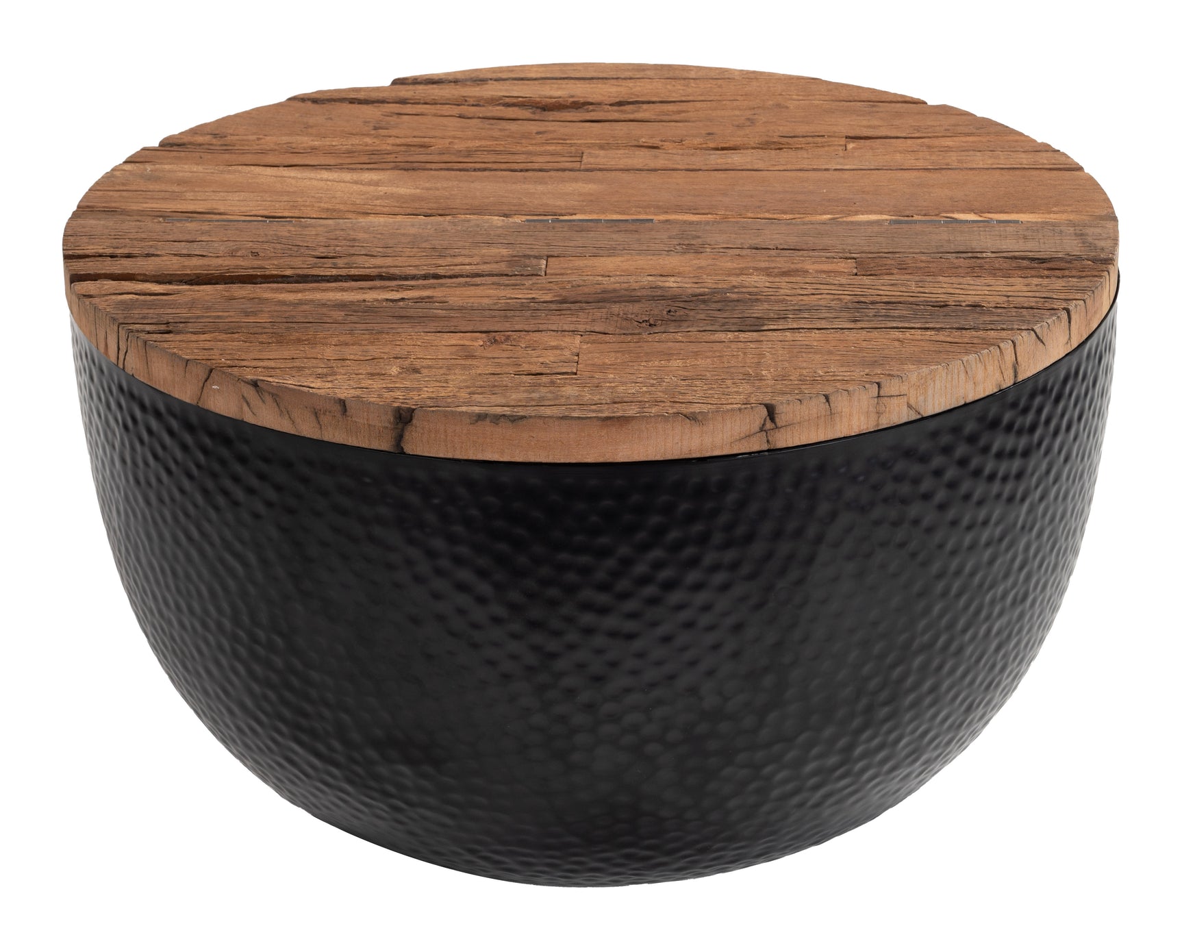 Duskan Natural & Black Storage Coffee Table - Ornate Home